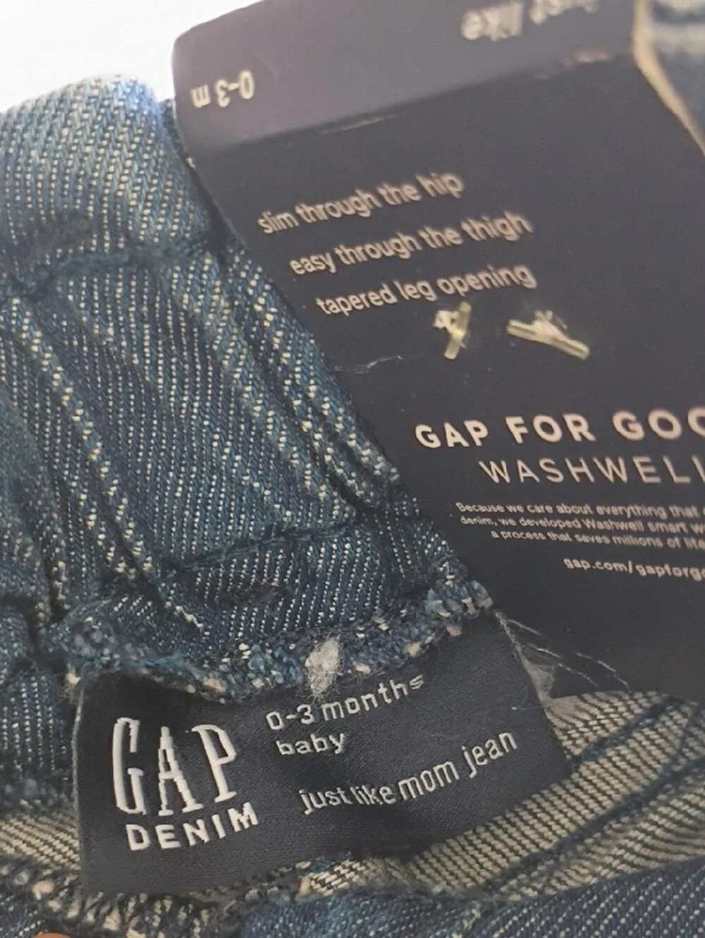 GAP Dark Blue Baby Jeans with Silver Star Accents